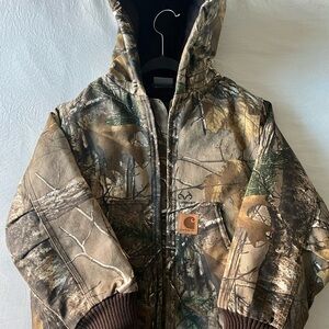 Carhartt Woodland Camo Hooded Jacket